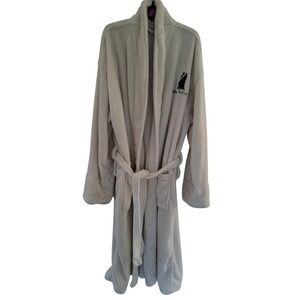 Disney Cruise Line Plush Robe One Size Fits Most White Embroidered Ship Logo #21